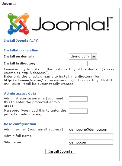 Setting Up Fantastico On Your Joomla3